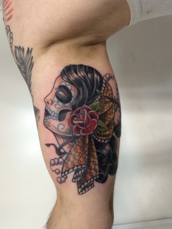 the-pink-elephant-tattoo_la-catrina