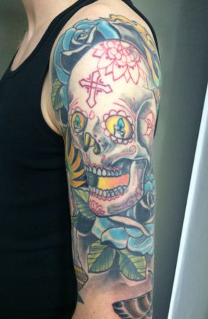 the-pink-elephant-tattoo_neotradtional_sugar_skull